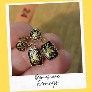 Damascene Earrings